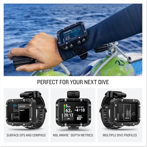 Garmin Descent™ X30, Rugged Dive Computer, Surface GPS, Button Controls, Vibrant 2.4-inch Color Display, Up to 30 Hours of Battery Life