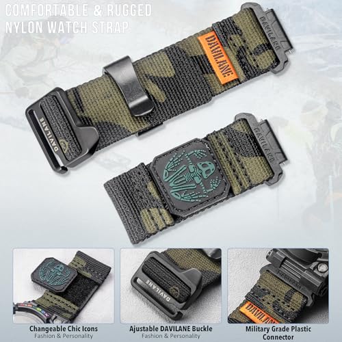 DAVILANE 16MM Watch Band Compatible with G-Shock DW-5600/6900/8900,GW-M5610