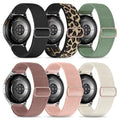 Stretchy Bands Compatible with Samsung Galaxy Watch 7 6 4 5 Band 40mm 44mm/Watch 6 4 Classic 47mm 43mm 42mm 46mm/5 Pro/FE/Active 2, 6 Pack 20mm Nylon Sport Strap for Galaxy Watch 7 Band Women Men