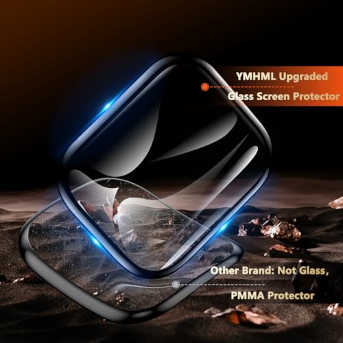 YMHML 2 Pack Tempered Glass Screen Protector for Apple Watch Series 11 Series 10 42mm, [Zero Bubble] 3D Full Coverage Strong Adhesion Waterproof Film with [Automatic Align Tech] iWatch Accessories