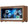ANWBROAD Watch Winder 6 with LED and Super Quiet Motor 4 Rotating Modes Watches Winder box Watch Shaker with Type-C Adapter UJWW003A