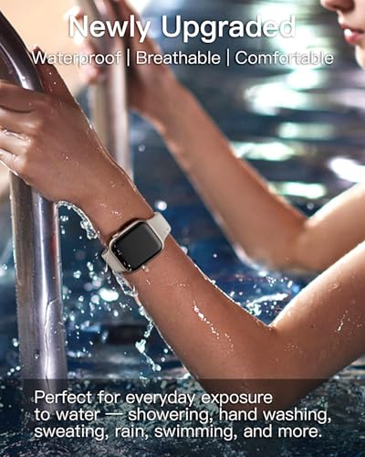 6 Pack Sport Bands Compatible with Apple Watch Bands 38mm 40mm 41mm 42mm 44mm 45mm 46mm 49mm for Women Men, Soft Wristband Silicone Sport Strap for iWatch Bands Series 11 10 9 8 7 6 5 4 3 2 1 Ultra SE