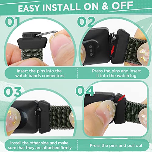 WNIPH Nylon Bands Compatible for Fitbit Inspire 3/Inspire 2/Inspire/Inspire HR/Ace 3/Ace 2 Bands, Breathable Sport Replacement Straps Soft Adjustable Solo Loop Dark Black+Navy Green+Iron Grey