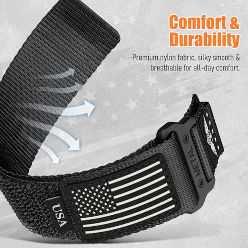 20mm Band Compatible with Samsung Galaxy Watch 7 6 5 4 FE Band 44mm 40mm/Watch 6 4 Classic 47mm 43mm 42mm 46mm/5 Pro 45mm/3 41mm/Active 2 Men,Fabric Nylon Strap for Garmin Vivoactive 5 3/Venu,S