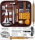 EasyTime Watch Repair Tool Kit for Watch Link Removal and Battery Replacement, 149 PCS Watch Back Remover for DIY Beginners Professional Collectors with Case and Instructions