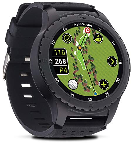 SkyCaddie LX5, GPS Golf Watch with Touchscreen Display and HD Color CourseView Maps, Black, Small