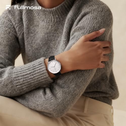 Fullmosa 22mm Quick Release Leather Watch Bands for Garmin Samsung Galaxy