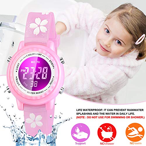 Viposoon 3D Kids Waterproof Watch - Toy for 4-8 Year Old Girls, Birthday Gift for 3-10 Year Olds