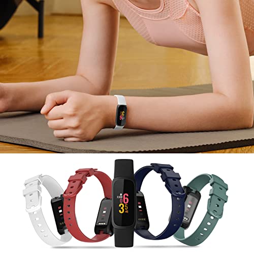 Farluya 10 Pack Compatible with Fitbit Inspire 3 Bands,Soft Sport Bands Silicone Replacement Wristband for Fitbit Inspire 3 Tracker Smart Watch for Women Men, Small