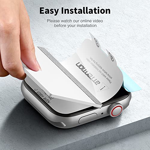 LK 6 Pack for Apple Watch Screen Protector 45mm Series 9 8 7 [New Version] Anti-Scratch, Self-Healing Soft TPU Screen Protector for Apple Watch 45mm, Bubble Free, HD Transparent, Touch Sensitive