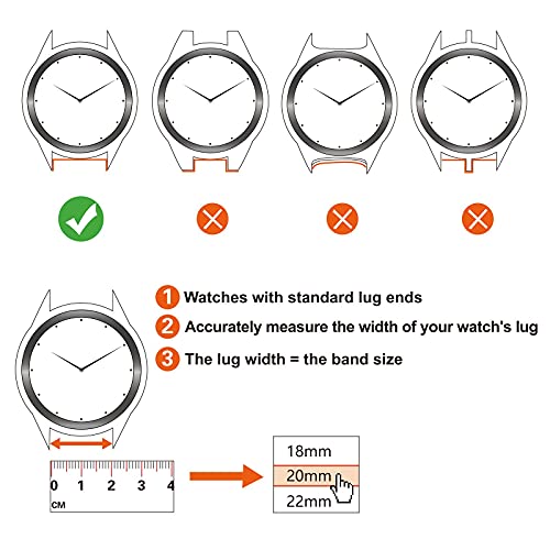 ANNEFIT Watch Band 17mm with Stainless Silver Buckle - Classic Oil Wax Leather Quick Release Watch Strap (Blue)
