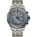 Bulova Men's Marine Star 'Series A' Gray IP Stainless Steel with Blue Accents Chronograph Quartz Watch, 4mm Style: 98B411