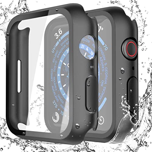 Misxi 2-Pack Waterproof Case for 45mm Apple Watch Series 9/8/7