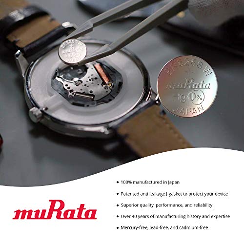 Murata 321 Battery SR616SW 1.55V Silver Oxide Watch Button Cell (5 Batteries)