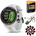 Garmin Approach S70 42 mm Premium GPS Golf Watch, White Band (010-02746-00) | Official USA Partner Model | Bundle with 2 YR CPS Protection Pack, Deco Gear 7-in-1 Golf Tool and Iron Head Covers Set