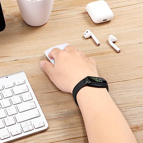 Fintie Bands Compatible with Fitbit Inspire 3 2 1 HR, Soft Genuine Leather Replacement Strap Wrist Band, Black