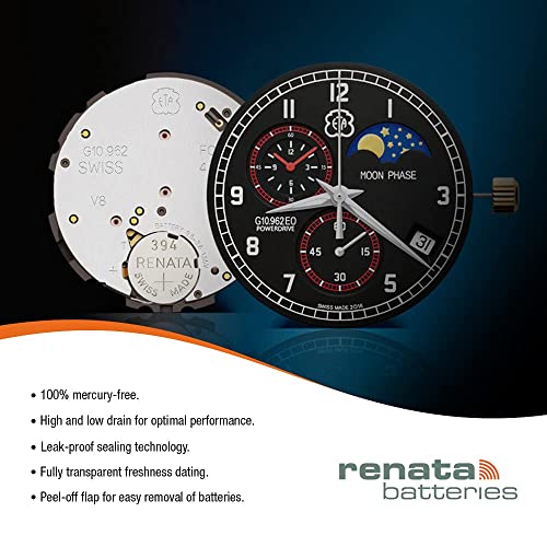 Renata 4 373 Button Cell Watch 0% Hg Mercury Free Batteries