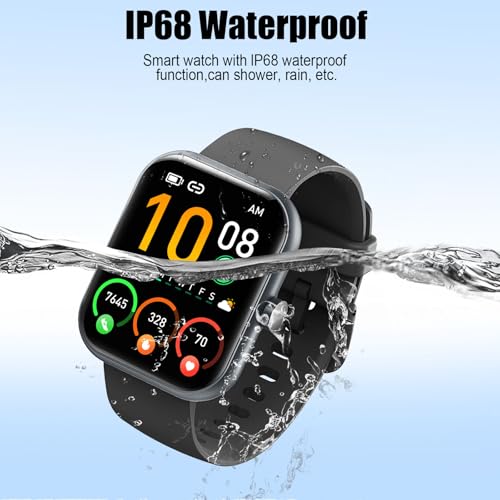2026 Smart Watch for Men Women (Answer/Make Call), 1.96" HD Fitness Tracker Running Watch, IP68 Waterproof,Pedometer, Sleep/Step/Activity/Heart Rate Monitor,110+ Sport Mode Smartwatch for Android iOS