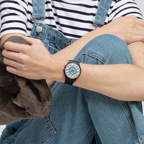 Swatch New Gent Bioceramic Unisex Watch Casual Bioceramic Black Quartz Waterproof Good to Gorp