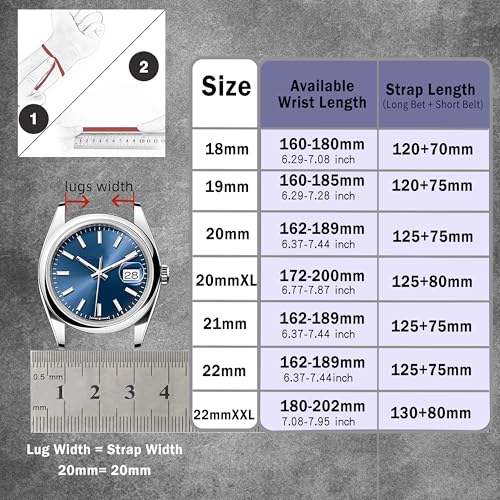 Gomvadr Italian Leather Watch Band Tuscany Natural Vegetable-Tanned Leather Strap,18mm 19mm 20mm 21mm 22mm XL XXL Quick Release Replacement Watch Straps for Men and Women, Thick and Soft (Cognac / Silver Buckle, 20mm-Standard)