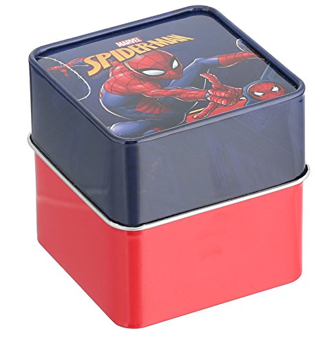 Marvel Spider-Man Kids' LCD Watch – Flashing LED Bullet Band, Digital Time Display, Red & Blue Design, Durable Plastic Case, Adjustable Silicone Strap – Fits Wrists 5.5" to 8"