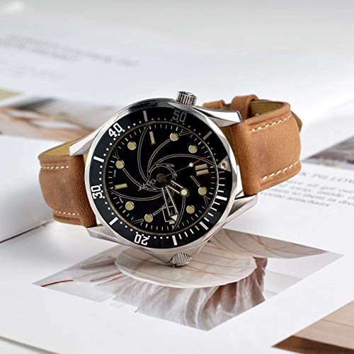 BISONSTRAP Watch Strap 20mm, Vintage Leather Replacement Watch Band, Light Brown with Thread