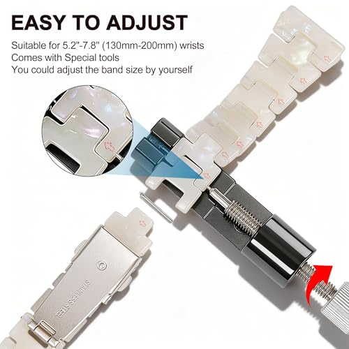 Resin Watch Bands for Garmin Vivoactive 5/6/3/Forerunner 165/55/245/645, 20mm Resin Replacement Wristband Adjustable Straps for Man Woman