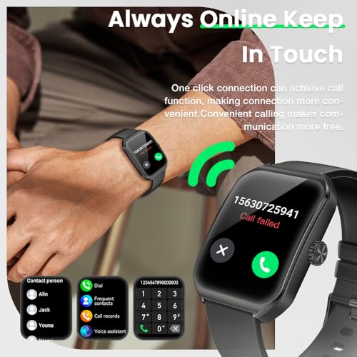 AOLON 1.83" Smart Watch 3D Curved Glass IP68 Waterproof Fitness Tracker