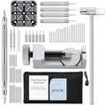 EFIXTK Watch Link Removal Kit, Watch Band Tool for Watch Bracelet Resizing,Adjustment -Watch Strap Pins Repair,Fixing,Replacement Set with 20 Spring Bars,20 Watch Cotter Pins