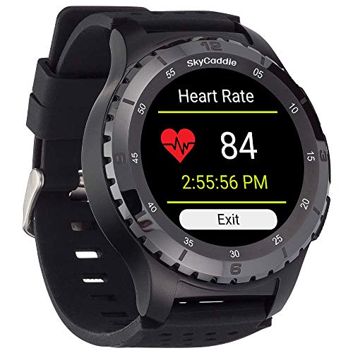 SkyCaddie LX5C Golf GPS Watch with Ceramic Bezel, Black