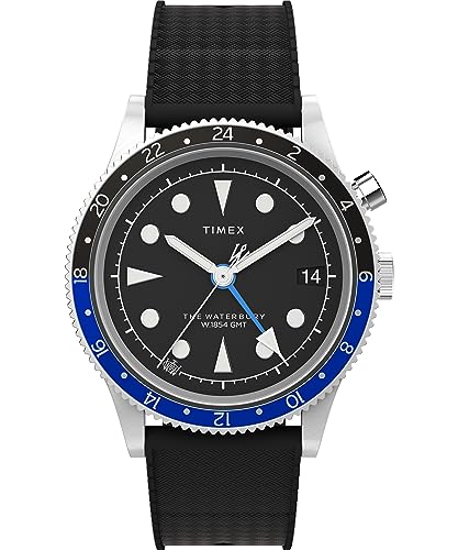 Timex Men's Waterbury Traditional 39mm Watch - Black Strap Black Dial Stainless Steel Case
