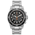 Bulova Men's Classic Sport 6-Hand Chronograph Quartz Watch, Calendar Date, Luminous Hands and Markers, 100M Water Resistant, 44mm Style: 98B326