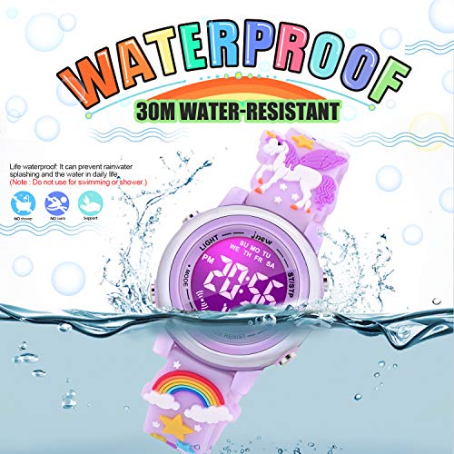 VAPCUFF Toys for Girls Age 3-12, Kids Watches for Girls Fun Toys for 6 7 8 9 10 11 12 Year Old Girls Popular Gifts for 6 7 8 9 10 11 12 Year Old Girls - Unicorn Purple