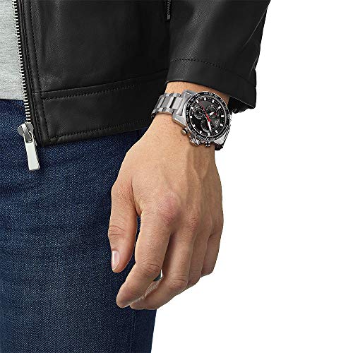 Tissot mens Supersport Chrono Stainless Steel Casual Watch Grey T1256171105100