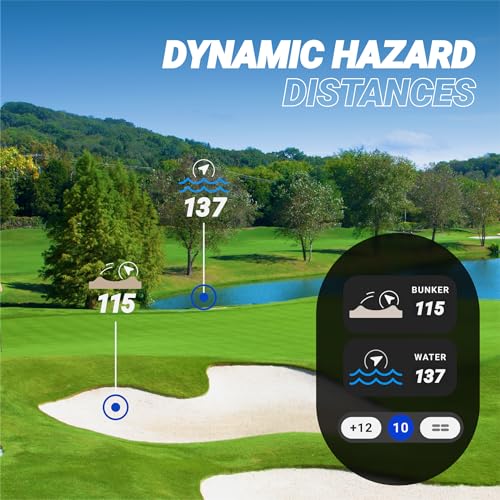 Blue Tees Golf Playmaker+ GPS Golf Watch with AMOLED Touch Screen Display | 42,000+ Preloaded Courses, Advanced Shot Tracking & Dynamic GPS Distances, Real Time Weather & Course View, IP67 Waterproof