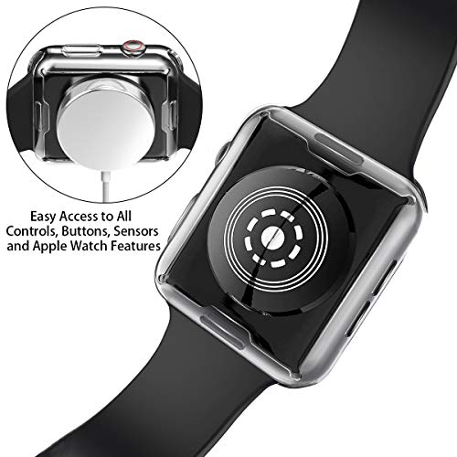[2-Pack] JULK 40mm Case for Apple Watch New SE 3 (2025) / Series 6 / Series 5 / Series SE/Series 4 Screen Protector, Overall Protective Soft Case TPU HD Ultra-Thin Cover for iWatch, 2 Transparent