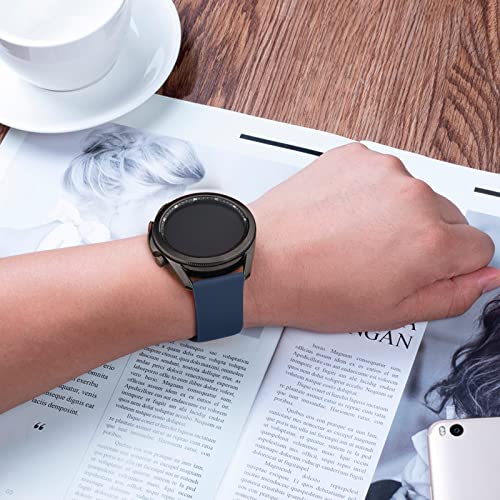Meliya Bands Compatible with 20mm Watch Bands, Quick Release Soft Silicone Sport Replacement Strap for Smartwatch with 20mm Watch Lugs for Women Men