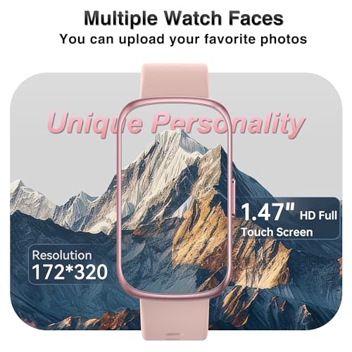 Fitness Tracker, Smart Watches for Women Men with 24/7 Heart Rate/Blood Pressure/Blood Oxygen Monitor, Sleep Tracker, Calories&Step Counter, IP68 Waterproof Health Activity Trackers for Android&iPhone