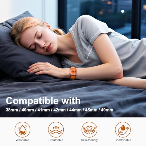 6 Pack Sport Band Compatible with Apple Watch Bands for Women Men, 38mm 40mm 41mm 42mm 44mm 45mm 46mm 49mm, Silicone Strap iWatch Band for Series 11 10 9 Ultra 8 7 6 5 4 SE 3 2 1