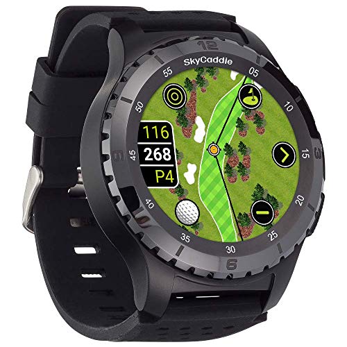 SkyCaddie LX5C Golf GPS Watch with Ceramic Bezel, Black