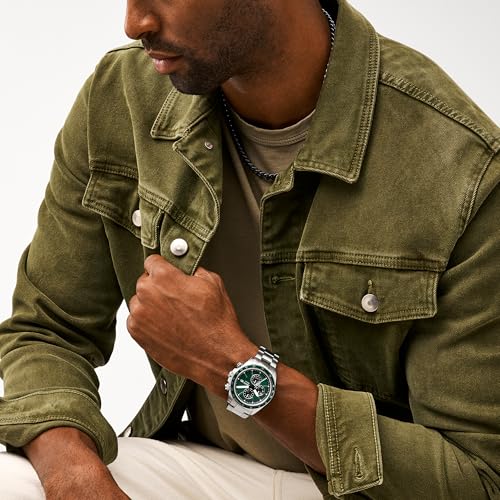 Fossil Men's Watch, Autocross Multifunction Stainless Steel Watch for Men
