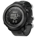 CakCity Digital Watch Military Tactical Watches for Men, 50mm Large Face Zinc Alloy Case with Breathable Double-Layer Nylon Strap, 5ATM Waterproof Shockproof, Altimeter, Barometer, Thermometer, Dual Time, Compass, Alarm, Stopwatch, Countdown