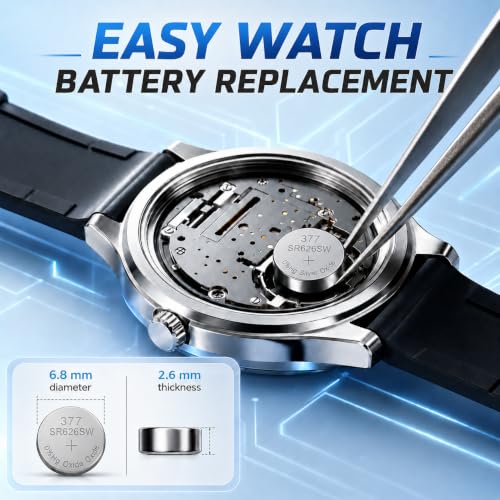 10 Pack SR626SW 377 Watch Batteries 1.55V Silver Oxide Button Cell Battery