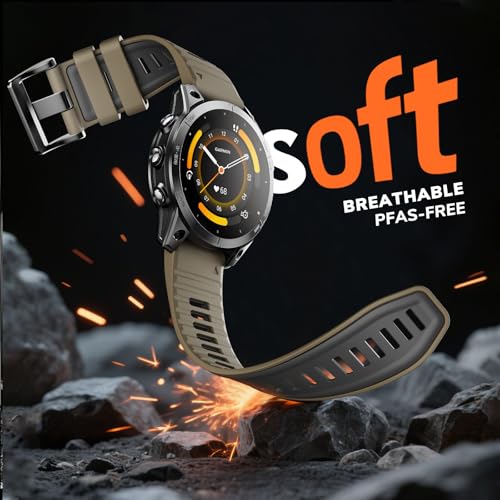 Quickfit 22mm Watch Bands for Garmin Fenix 8 47mm/7/6/5, Sports Silicone Bands Compatible with Garmin Fenix 8 Pro 47mm/7 Pro/6 Pro/5 Plus/Forerunner 935/945/955/965/Approach S60/S62/Epix 2