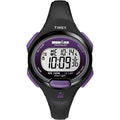 Timex Women's Ironman Triathlon Essential 10 34mm Watch – Black & Purple Case with Black Resin Strap