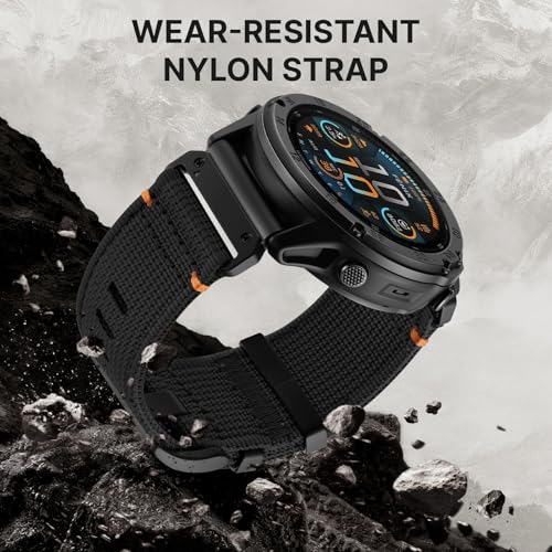 Bandletic Compatible with Garmin Fenix 8 51mm 7X 6X 5X Watch Band - 26mm Quick Fit Rugged Nylon Strap for Fenix 7X 6X Pro/5X Plus/3/3 HR/Instinct 2X Solar 3 50mm /Enduro/Quatix 6X 7X/Tactix/Epix Pro 2