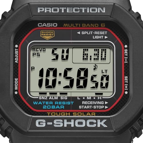 Casio G-Shock GW-M5610U-1 Men's Solar Black Resin Sport Watch