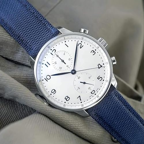 Ritche Christmas Gift 18mm Sailcloth Wristbands Watch Strap, Quick Release Sailcloth Watch Band Padding Design Watch Bands for Men Women, White Elephant Gifts, Stocking Stuffers for Men