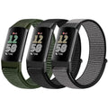 AVOD Sport Loop Nylon Watch Bands Compatible with Fitbit Charge 6/Charge 5 for Women Men, Adjustable Breathable Replacement Soft Nylon Loop Wristband for Fitbit Charge 6/Fitbit Charge 5