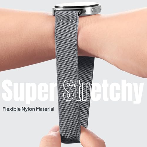 Maledan Stretchy Bands for Samsung Galaxy Watch 8 Band/Galaxy Watch 8 Classic Bands Men Women, 3 Pack Nylon Waterproof Sport Strap Elastic Wristband for Samsung Watch8 44mm 40mm/ Watch8 Classic 46mm